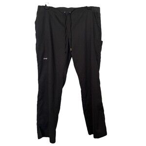 Greys Anatomy Barco Men's Medical Scrub Pants Black Drawstring Size XLP